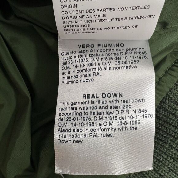 Dsquared 2 Cropped Bomber Puffer Down Jacket Short Coat Green Rare Women’s 44 S - Picture 11 of 12